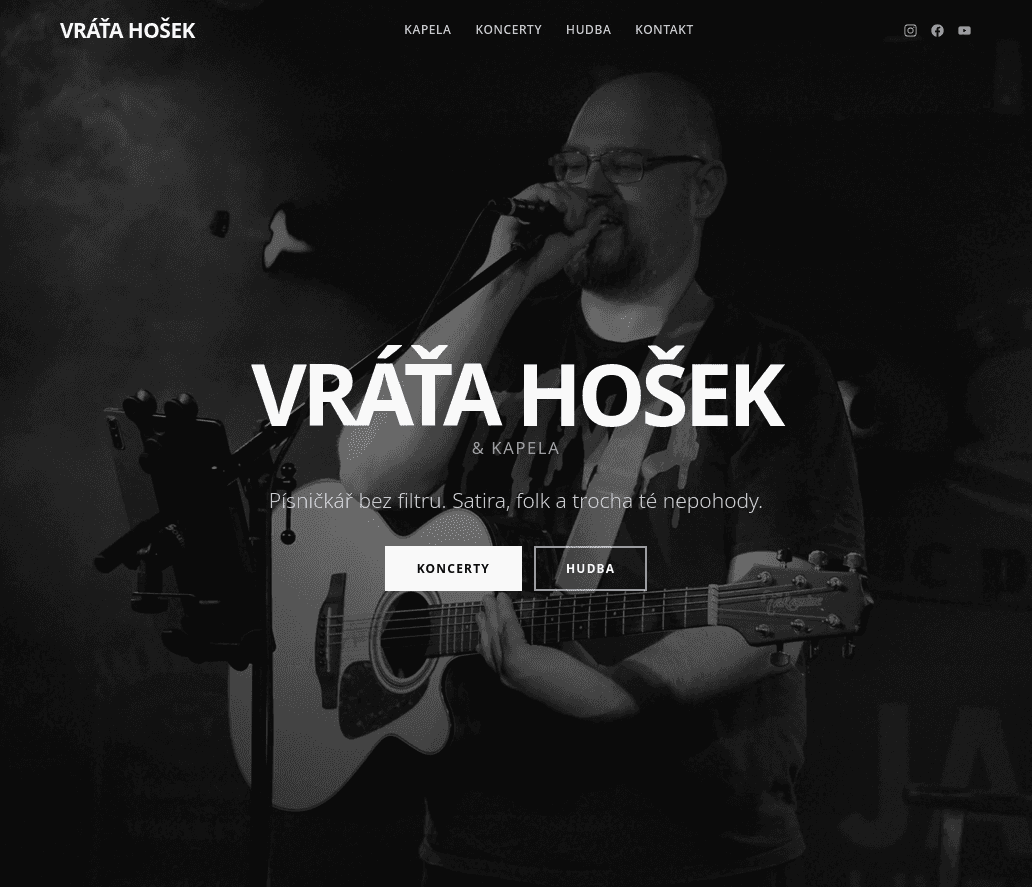 vratahosek.cz hero section